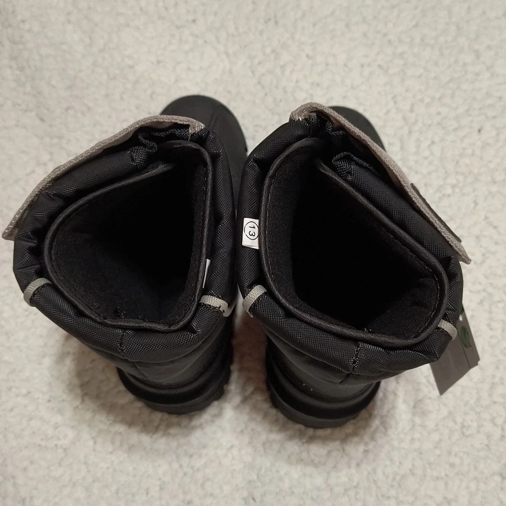 NWT Child's Gray/Black Itasca Snow Cat Winter Boots Size 13